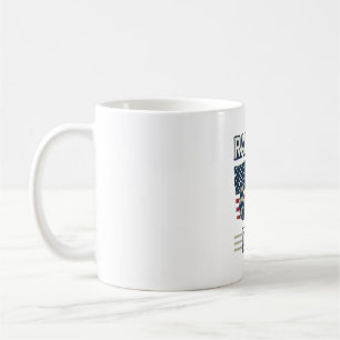 Vintage Racoon Dad Patriotic Shirt Design_1 Coffee Mug