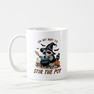 Vintage Racoon Halloween Coffee Mug