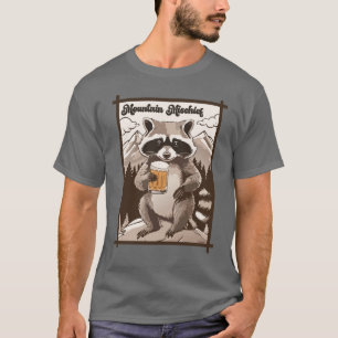 Vintage Racoon Mountain Mischief Outdoor Vibes T-Shirt