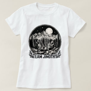 Vintage Racoon Nature Shirt Team Jimothy Graphic