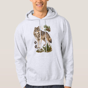 vintage racoon, racoon art, racoon lover gift, hoodie