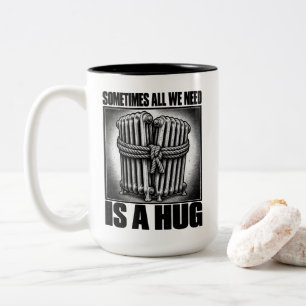 Vintage Radiator Illustration T-Shirt Two-Tone Coffee Mug
