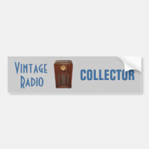 VINTAGE RADIO bumper sticker