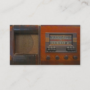 Vintage Radio Business Card