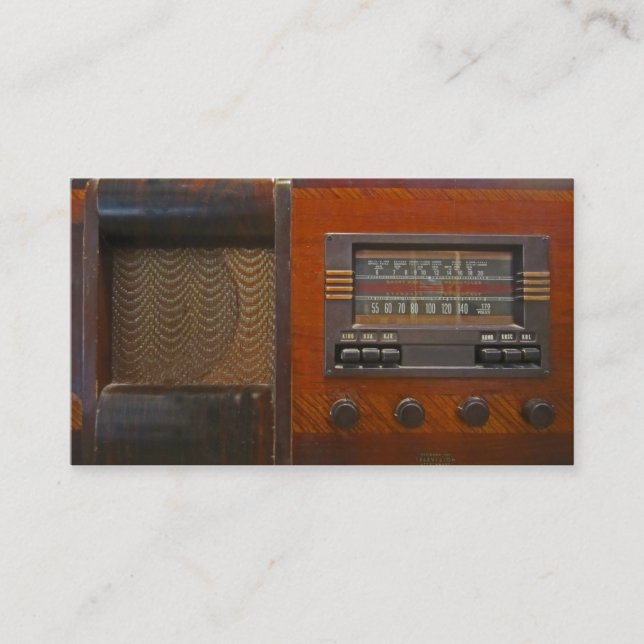 Vintage Radio Business Card (Front)