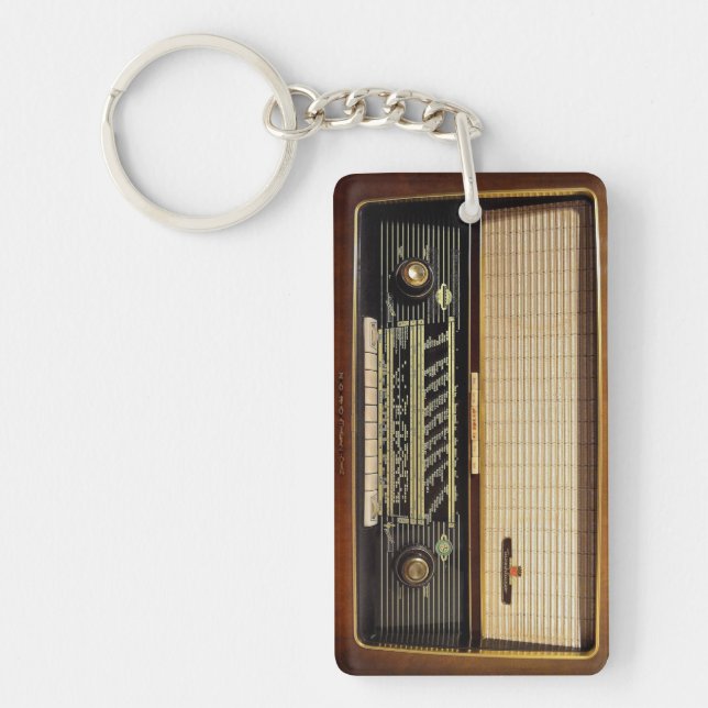 Vintage Radio Key Ring (Front)