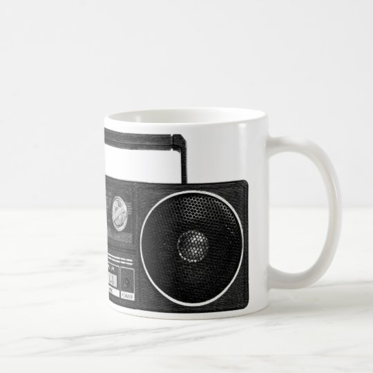 Vintage Radio Mug (black)