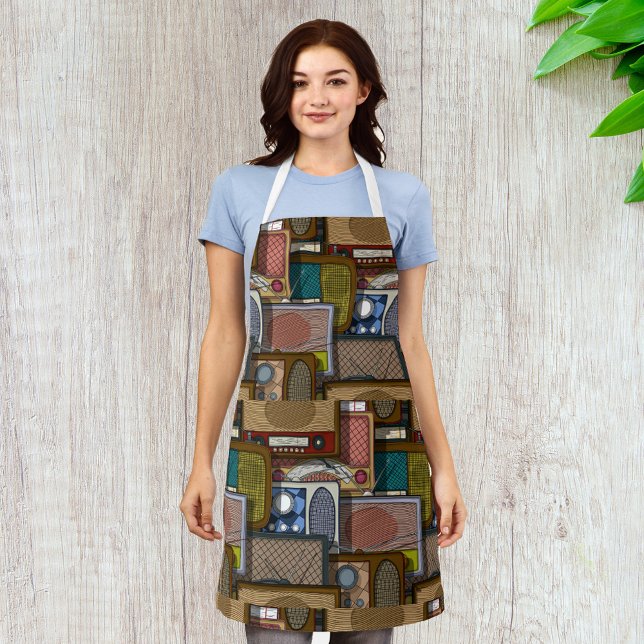Vintage Radios Apron (Creator Uploaded)