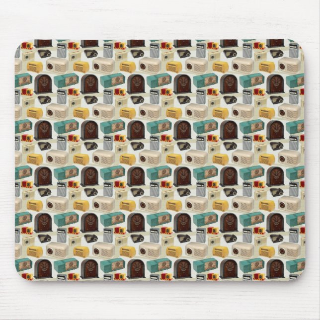 Vintage Radios Mouse Mat (Front)