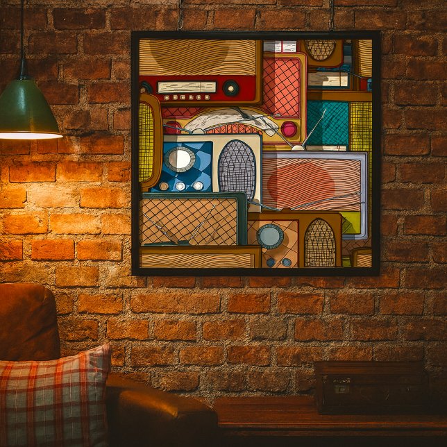 Vintage Radios Poster (Creator Uploaded)