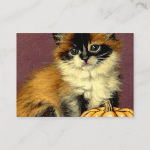 Vintage Ragdoll Halloween Cat Enclosure Card