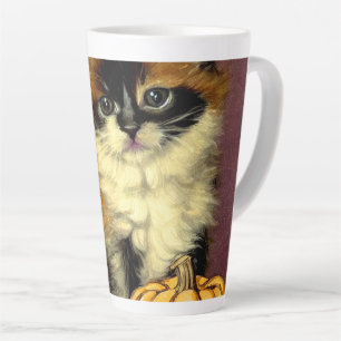 Vintage Ragdoll Halloween Cat Latte Mug