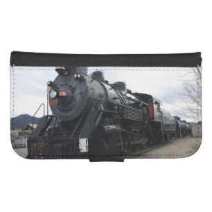 Vintage Railroad Steam Train Samsung S4 Wallet Case