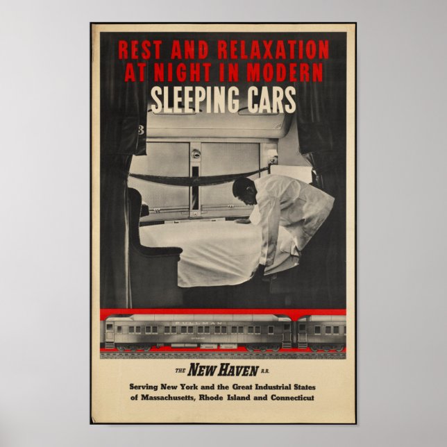 Vintage Railroad Travel Poster (Front)