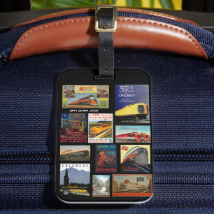 Vintage Railway Advertising Luggage Tag