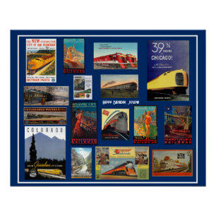 Vintage Railway Advertising    Poster