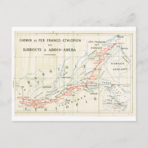 Vintage, Railway? franco_Ethiopian Postcard