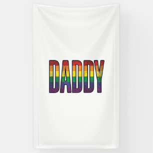 Vintage Rainbow Daddy Pride Typography T-Shirt_1 Banner