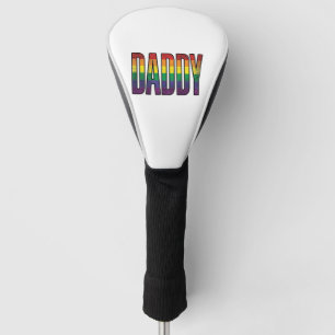 Vintage Rainbow Daddy Pride Typography T-Shirt_1 Golf Head Cover