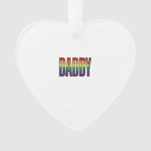 Vintage Rainbow Daddy Pride Typography T-Shirt_1 Ornament