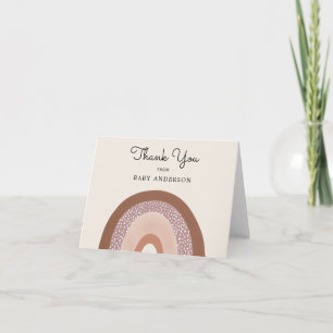 Vintage Rainbow Girl Baby Shower Thank You Postcar Card
