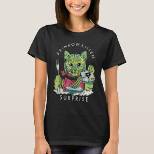 Vintage Rainbow Kitten Surprise Cat T-Shirt