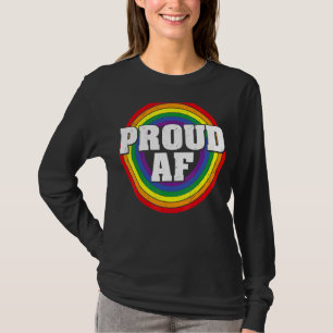 Vintage Rainbow Lgbt Lesbian Gay Bisexual Queer Pr T-Shirt