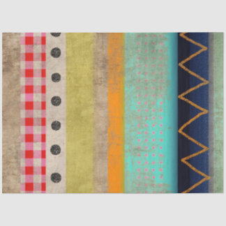 Vintage Rainbow lines Tissue Paper