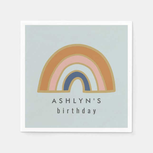 Vintage Rainbow Napkin (Front)