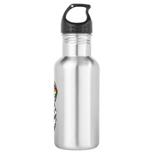 Vintage Rainbow Peace Hand Pride Vector Shirt_1 532 Ml Water Bottle