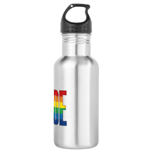 Vintage Rainbow Pride Typography Shirt Design_1 532 Ml Water Bottle