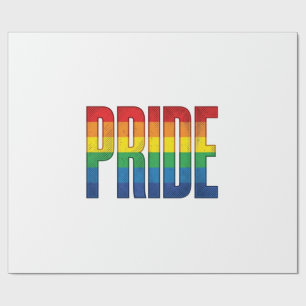 Vintage Rainbow Pride Typography Shirt Design_1 Wrapping Paper