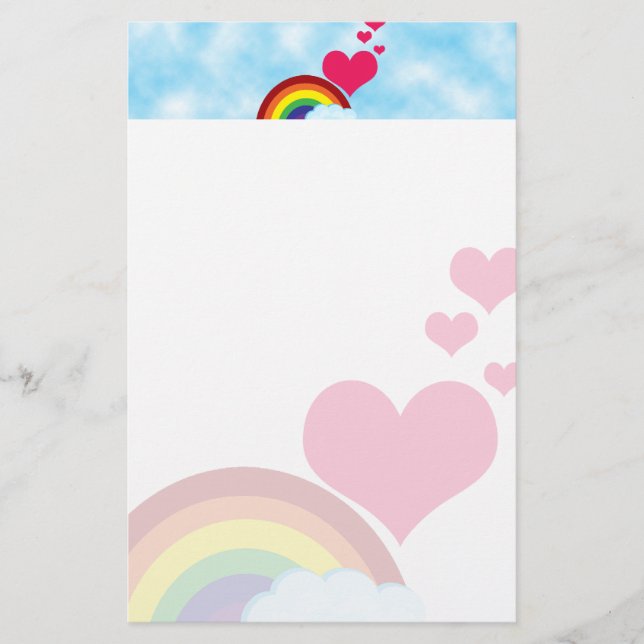 Vintage Rainbow Stationery (Front)