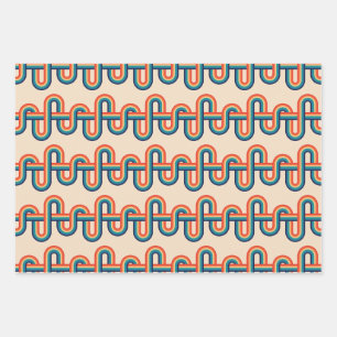 Vintage Rainbow Swirl Wrapping Paper