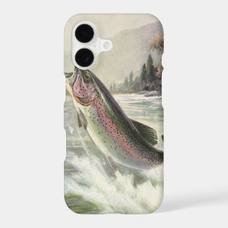 Vintage Rainbow Trout Fisherman Fishing for Fish
