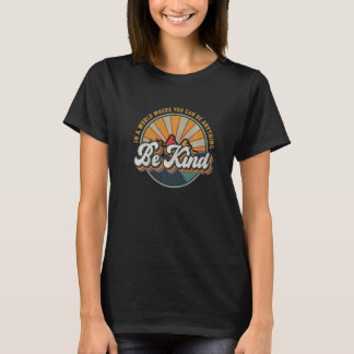 Vintage Rainbow Unity Day  Orange Kids Be Kind Wom T-Shirt