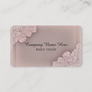 Vintage Raised Floral Business Card