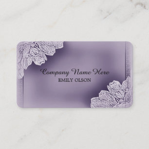 Vintage Raised Floral Business Card