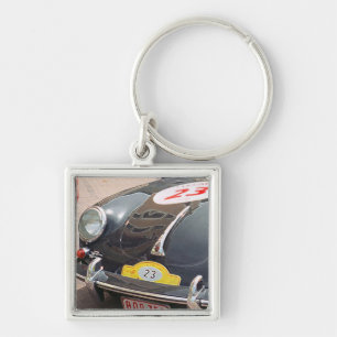 Vintage Rally Car Key Ring