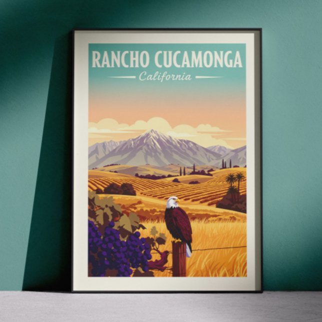 Vintage Rancho Cucamonga California Poster (Creator Uploaded)