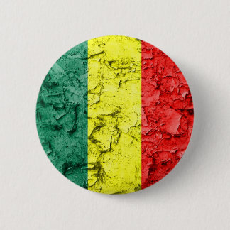 Vintage rasta flag 6 cm round badge