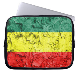 Vintage rasta flag laptop sleeve