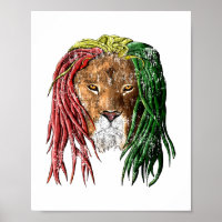 Vintage Rasta Reggae Lion