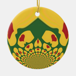 Vintage Rastas Colour One Lovely Hakuna Matata.jpg Ceramic Tree Decoration