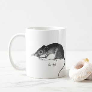 vintage rat coffee mug