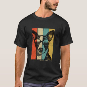 Vintage Rat Terrier Dog Mom Dad Kids Men Women T-Shirt