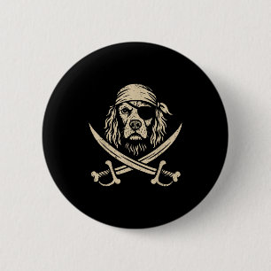 Vintage Rate English Springer Spaniel Crossbones D 6 Cm Round Badge