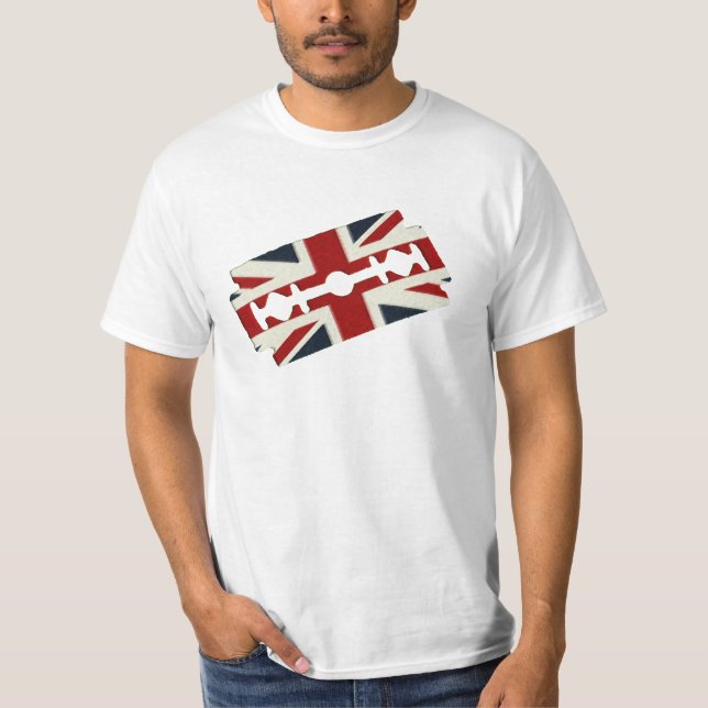 Vintage Razor Blade Union Jack T-Shirt (Front)
