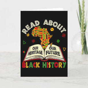 Vintage Read About Black History Kente African Ame Card