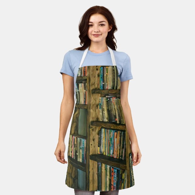 Vintage reading artwork apron (Worn)